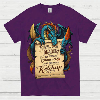Crunchy With Ketchup Dragon T Shirt