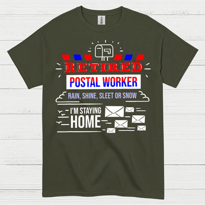 Retired Postal Worker T Shirt