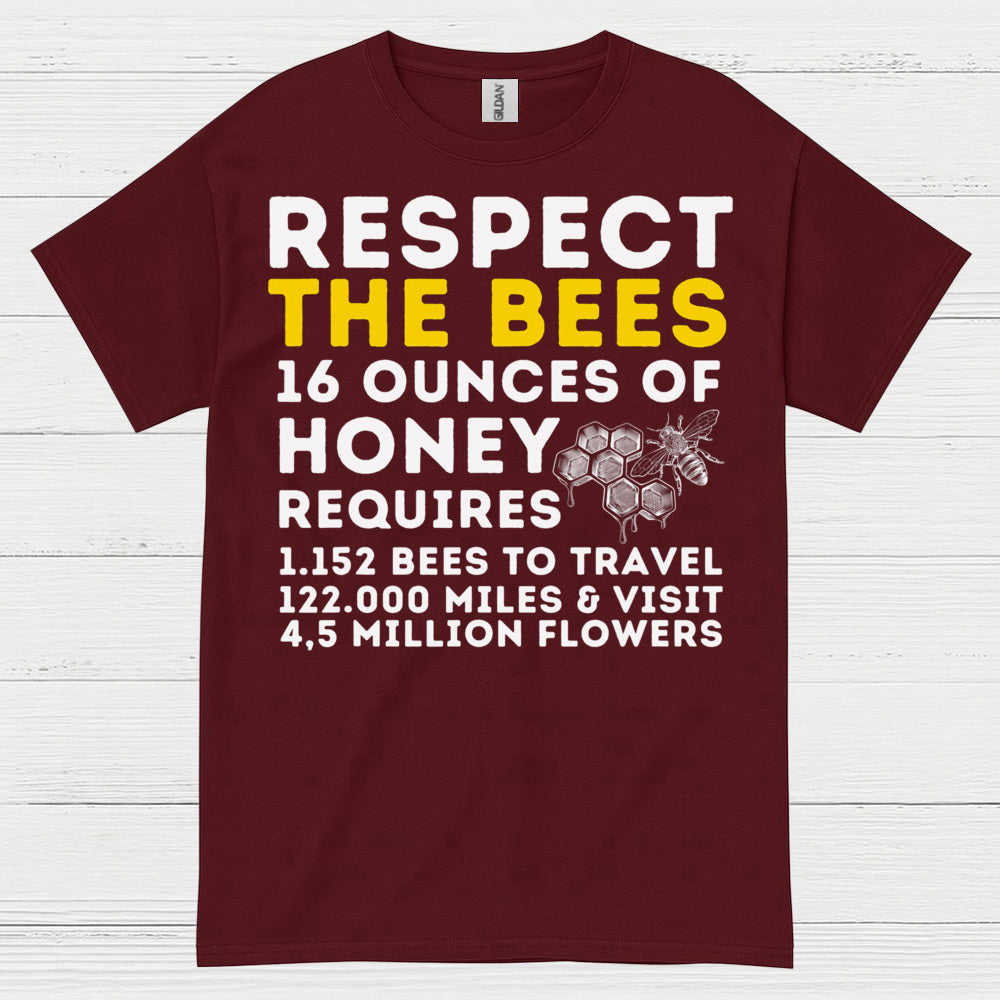 Respect The Bees Honey Lover T Shirt