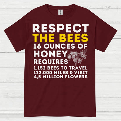 Respect The Bees Honey Lover T Shirt
