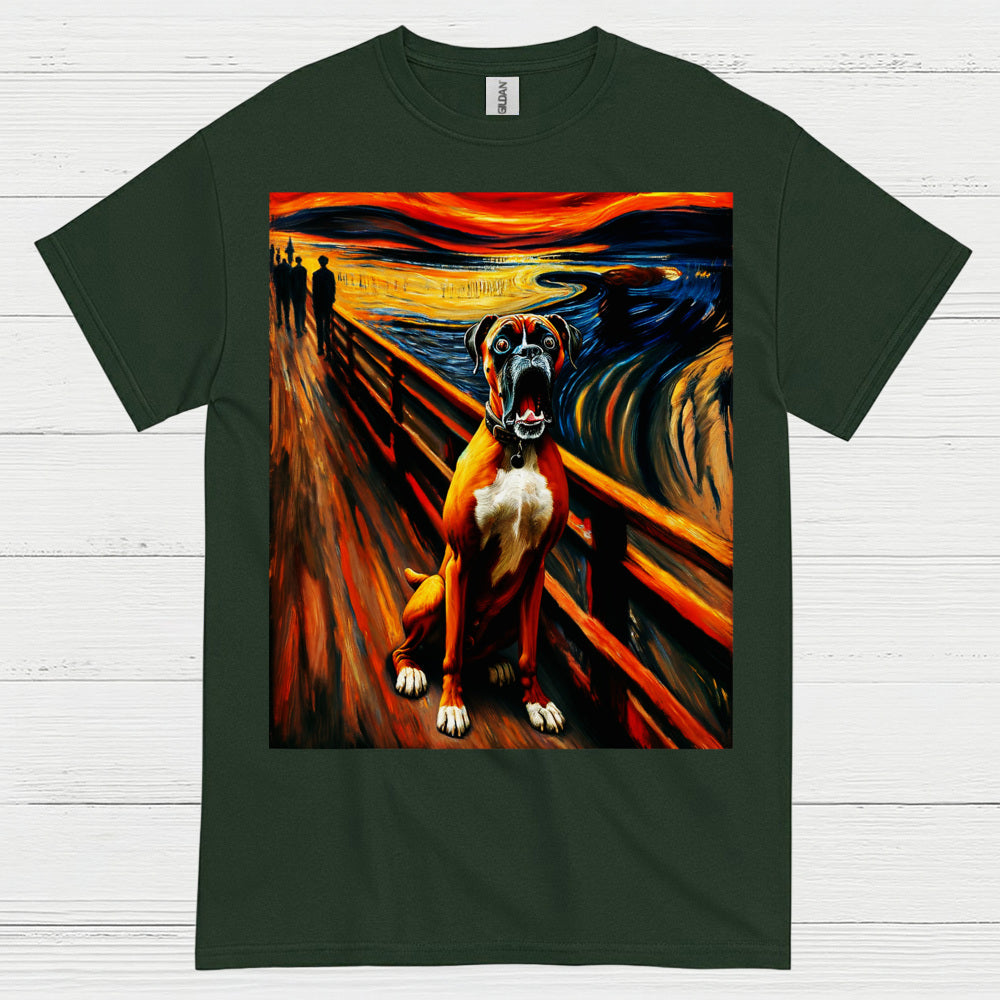 Expression Art Boxer Dog T Shirt