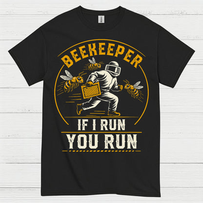 Beekeeper Running From Bees T Shirt