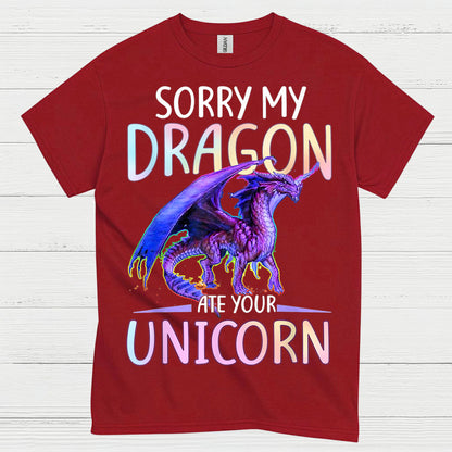 Funny Dragon And Unicorn T Shirt