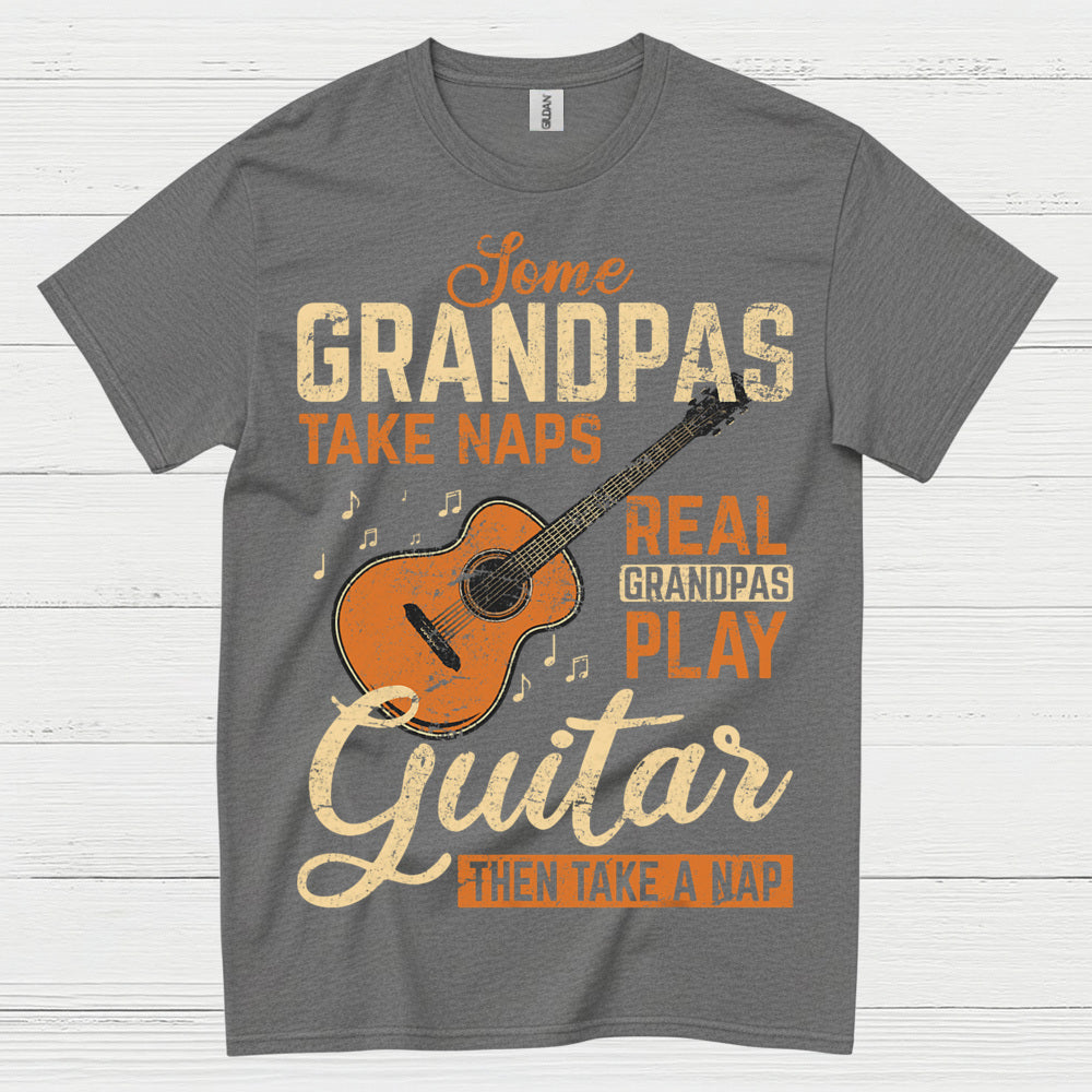 Real Grandpa Guitar T Shirt
