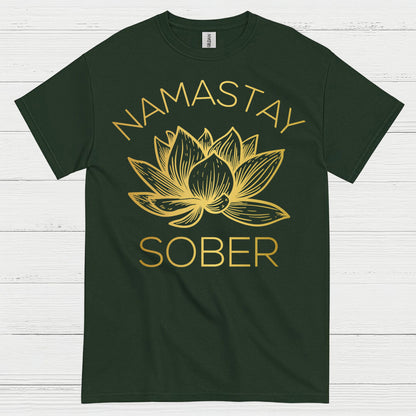 Namastay Sober Lotus T Shirt