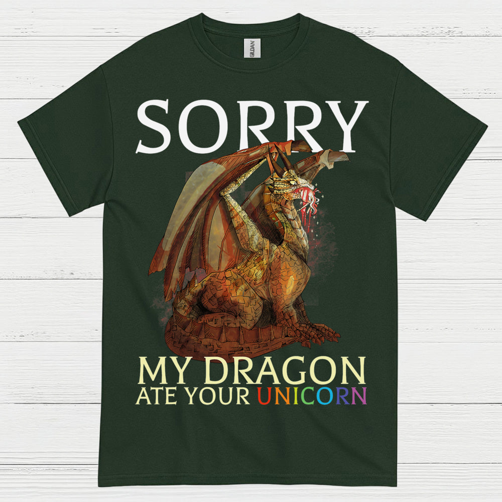 Sorry My Dragon Ate Your Unicorn T Shirt