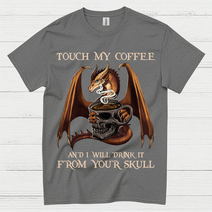 Dragon Coffee Skull T Shirt