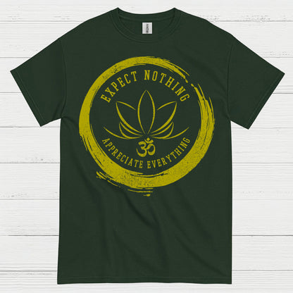 Expect Nothing Appreciate Everything Yoga T Shirt