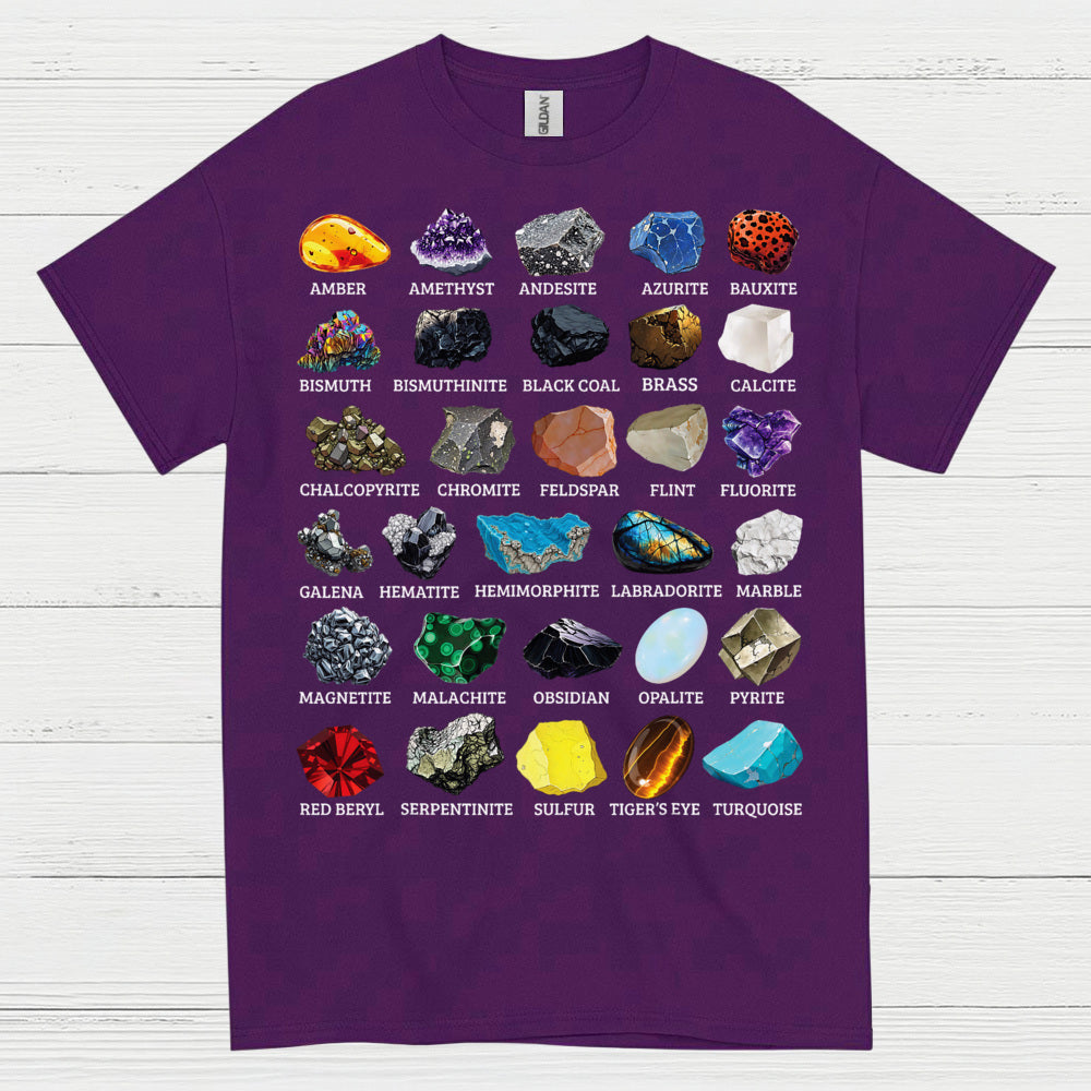 Mineral Chart Geology T Shirt