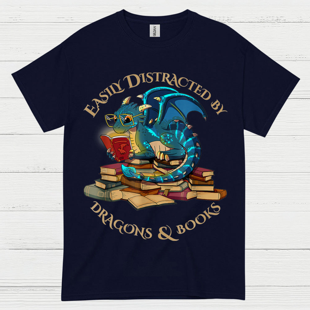 Dragons And Books T Shirt