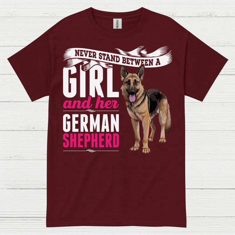 Girl And Her Shepherd T Shirt