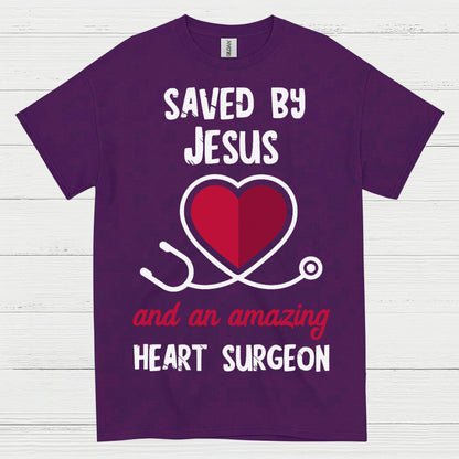 Saved By Jesus Heart Surgeon T Shirt