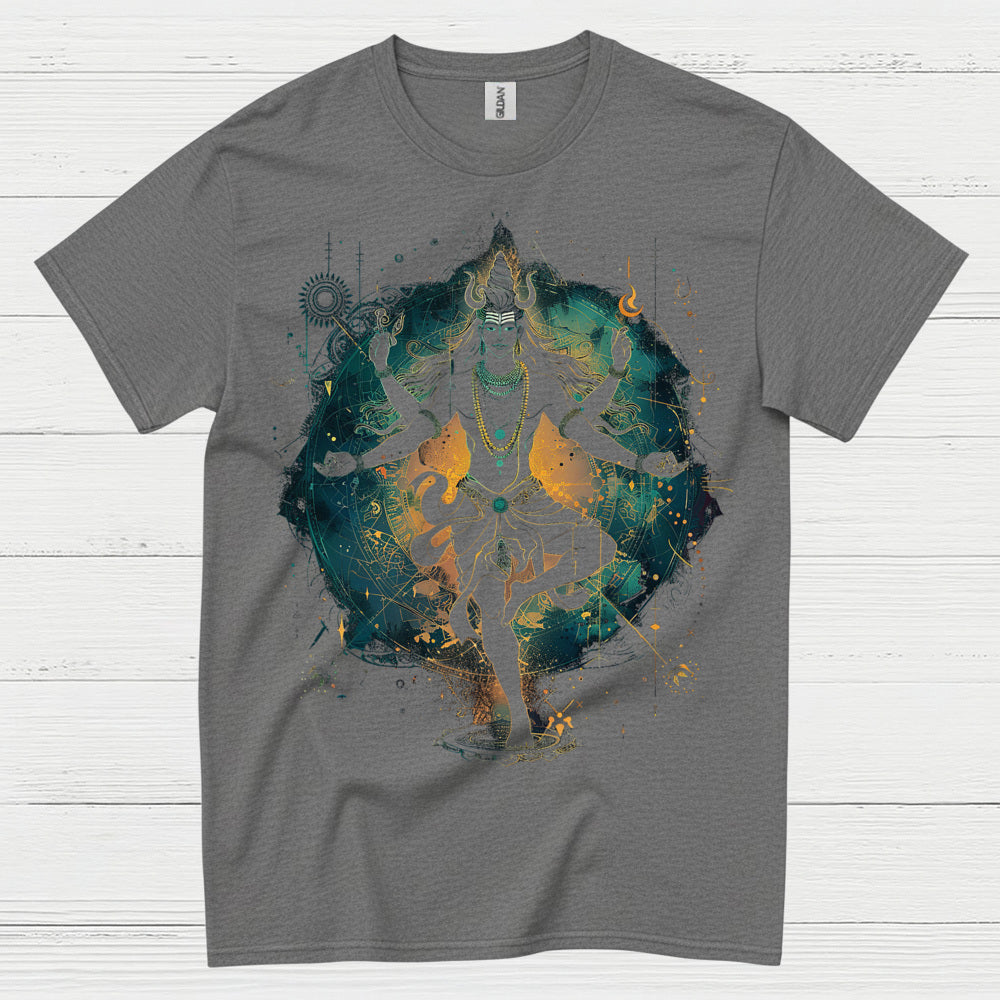 Cosmic Shiva Meditation Art T Shirt