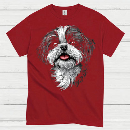 Cute Shih Tzu Portrait Graphic T Shirt