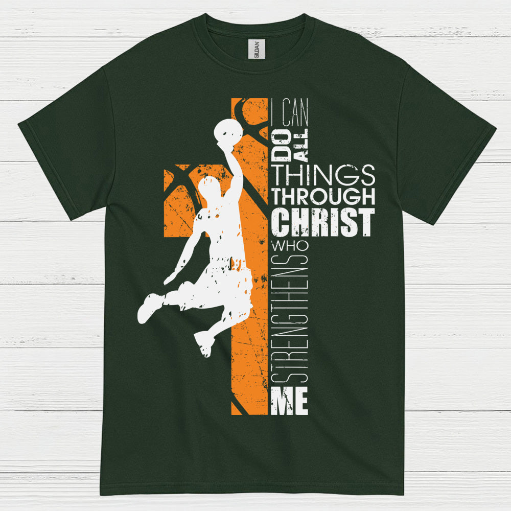 I Can Do All Things Through Christ Basketball T Shirt