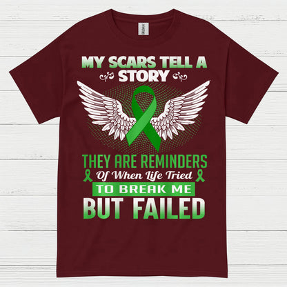My Scars Tell A Story Strength Awareness T Shirt