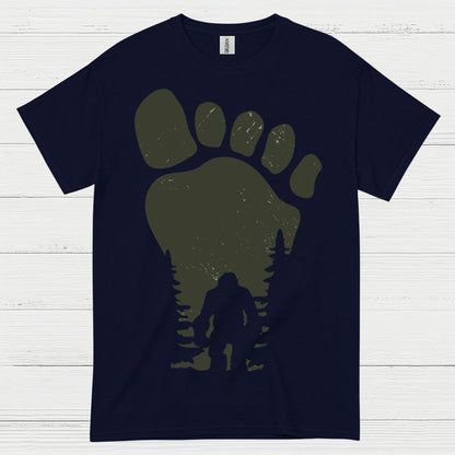 Bigfoot Footprint Silhouette T Shirt