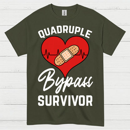Quadruple Bypass Survivor T Shirt