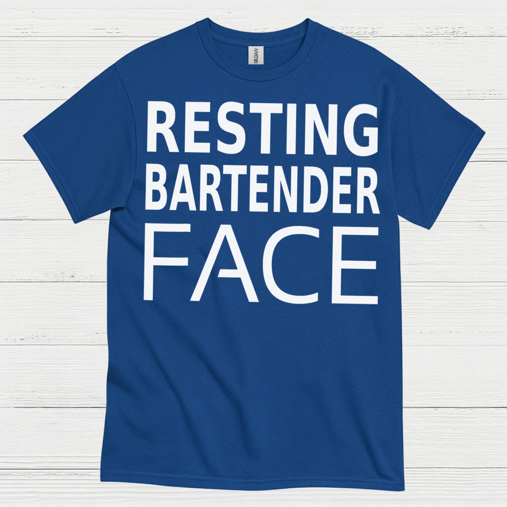Resting Bartender Face Humor T Shirt