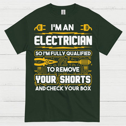 Fully Qualified Electrician Remove Shorts T Shirt