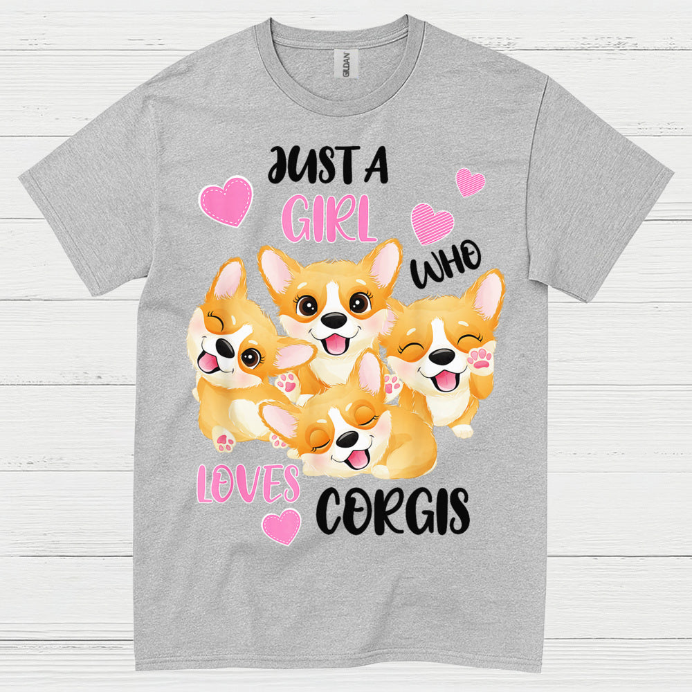 Just A Girl Who Loves Corgis T Shirt