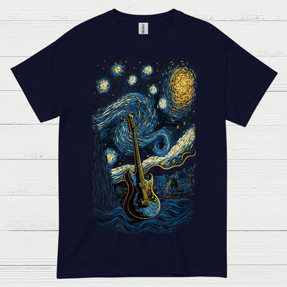 Starry Night Guitar T Shirt