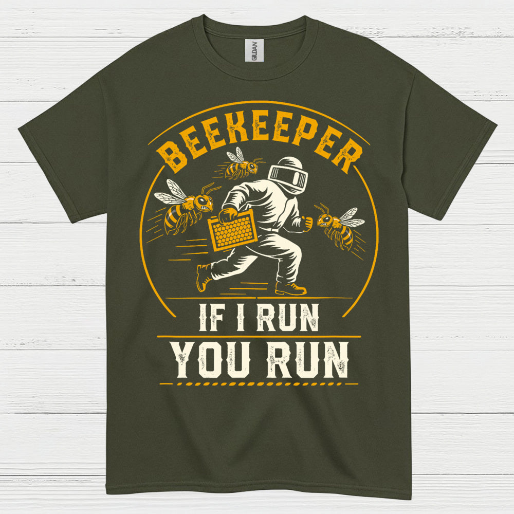 Beekeeper Running From Bees T Shirt