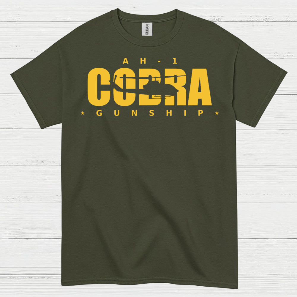 AH-1 Cobra Gunship Military T Shirt