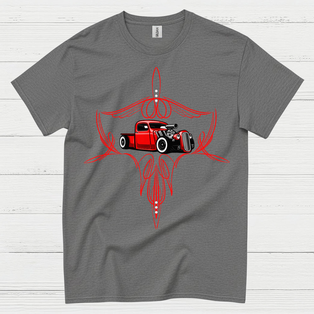 Classic Pinstripe Hot Rod T Shirt