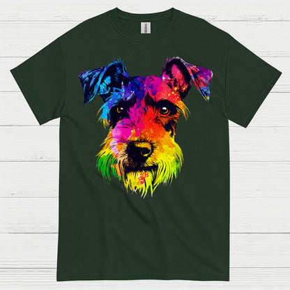 Colorful Schnauzer Pop Art Dog Lover T Shirt