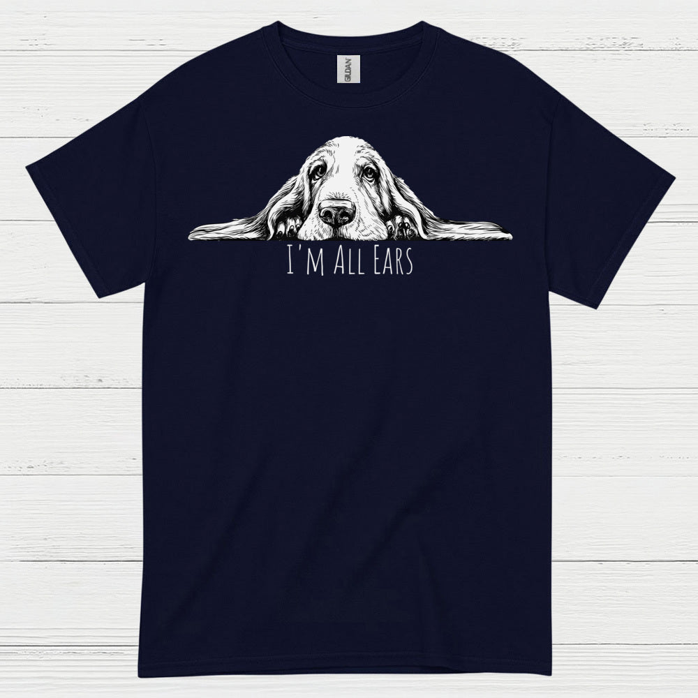 Im All Ears Funny Dog Graphic T Shirt