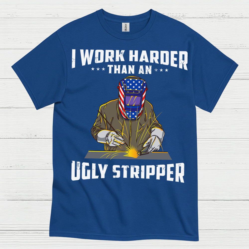 Harder Than Stripper Welder T Shirt