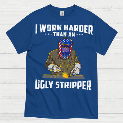 Harder Than Stripper Welder T Shirt