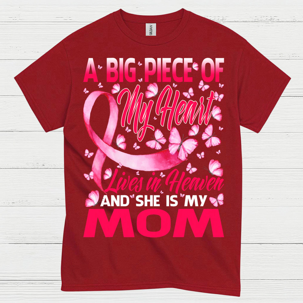 Breast Cancer Mom Memorial Butterfly T Shirt