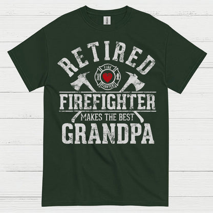 Retired Firefighter Makes The Best Grandpa T Shirt