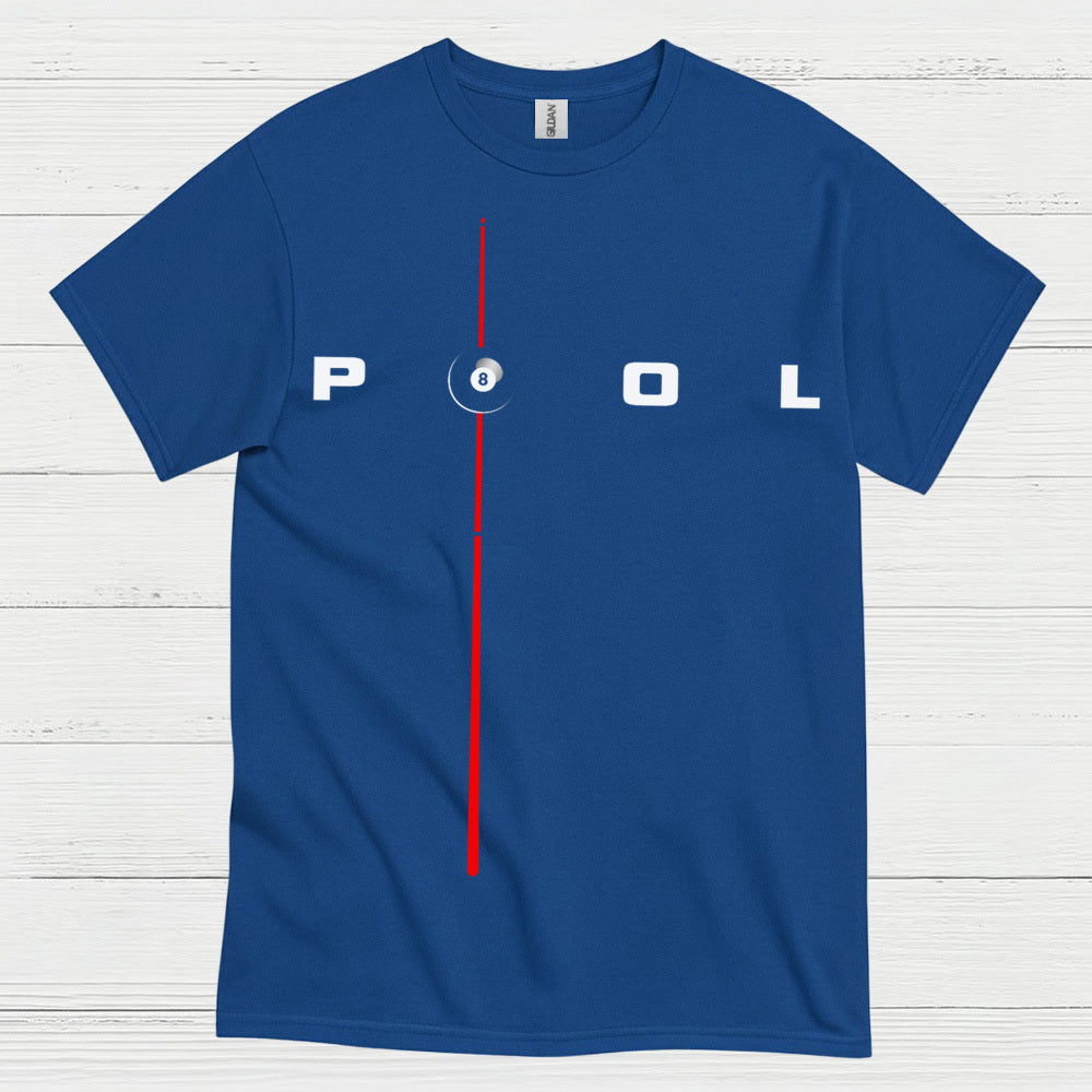 Minimal Pool Line 8 Ball T Shirt
