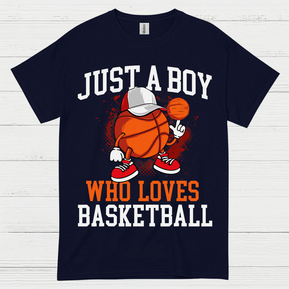 Just A Boy Who Loves Basketball T Shirt