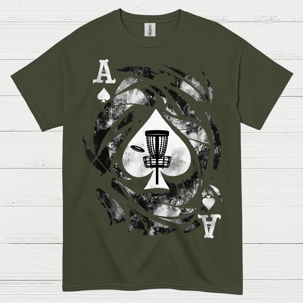 Ace Of Spades Disc Golf T Shirt