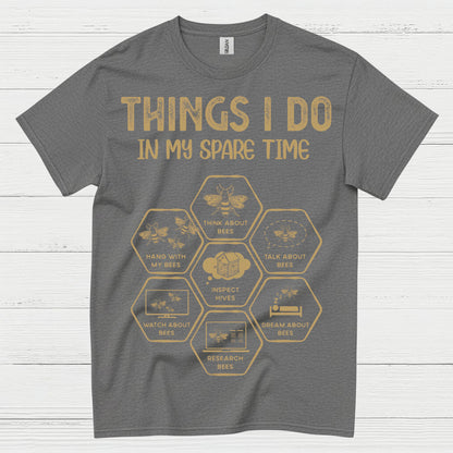 Bee Lover Spare Time Humor T Shirt