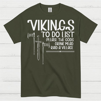 Vikings To Do List T Shirt