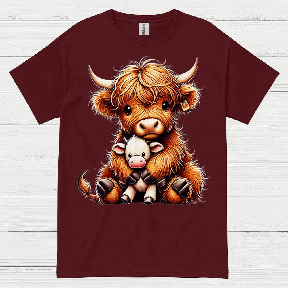 Cute Baby Highland Cow T Shirt