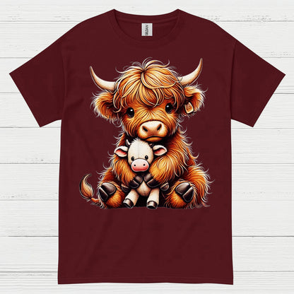 Cute Baby Highland Cow T Shirt