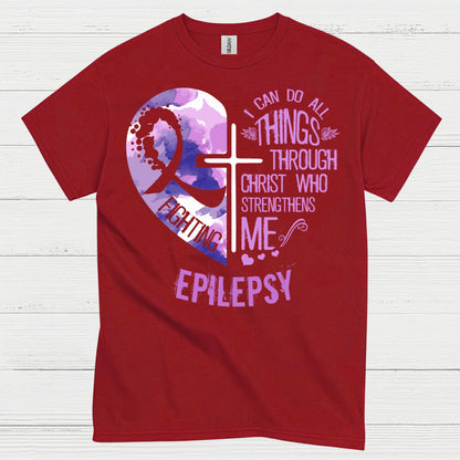 Faith Strength Epilepsy Warrior T Shirt