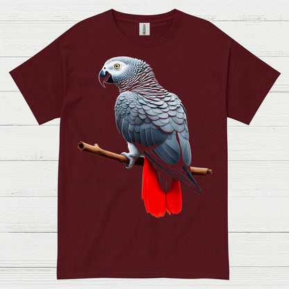 African Grey Parrot Graphic T Shirt