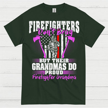 Firefighter Grandma Proud of My Firefighter T Shirt