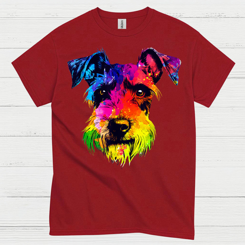 Colorful Schnauzer Pop Art Dog Lover T Shirt