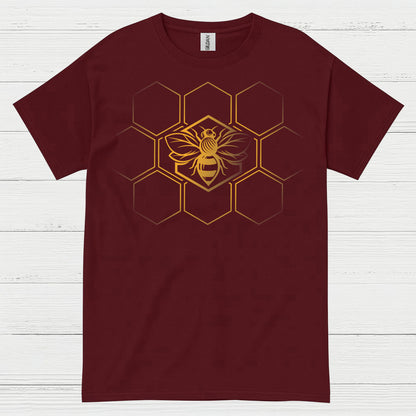 Minimal Honeycomb Bee Lover T Shirt