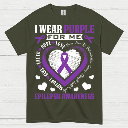 I Wear Purple Epilepsy Awareness T Shirt