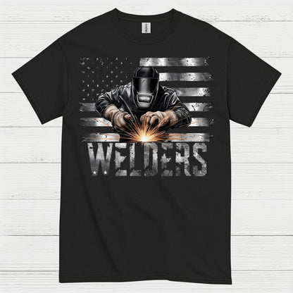 American Flag Welders T Shirt