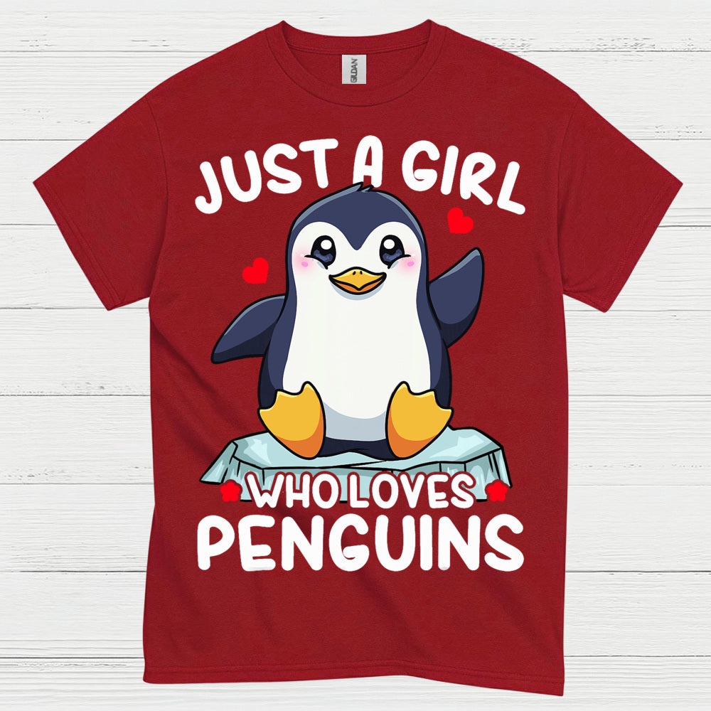 Just A Girl Who Loves Penguins Cute T Shirt